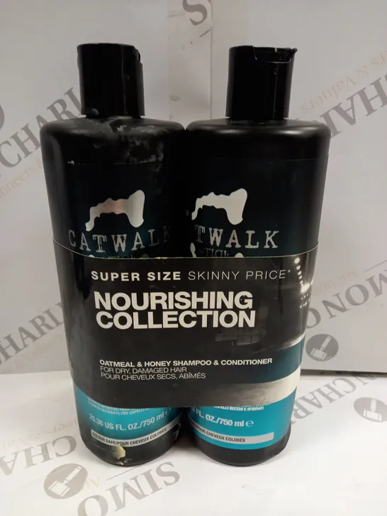 TIGI CATWALK NOURISHING COLLECTION OATMEAL & HONEY SHAMPOO & CONDITIONER DUO APPROX 750ML EACH