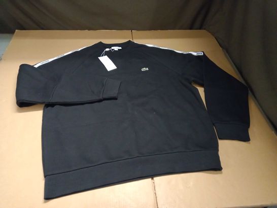 LACOSTE TAPE CN JUMPER IN BLACK - XL