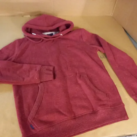 SUPERDRY BURGHUNDY HOODIE - M