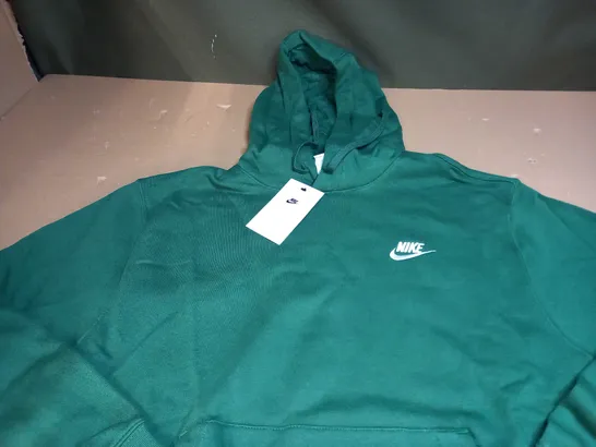 MNE NIKE LOGO HOODY IN GREEN SIZE M