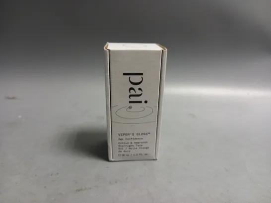 BOXED PAI VIPER'S GLOSS AGE CONFIDENCE ECHIUM & AMARANTH OVERNIGHT FACE OIL 30ML 