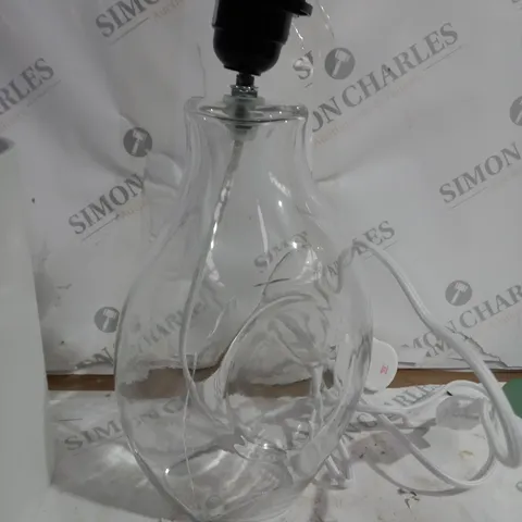 K BY KELLY HOPPEN GLASS TABLE LAMP - CLEAR