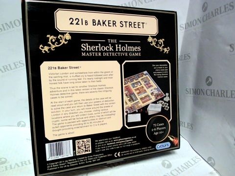GIBSONS 221B BAKER STREET SHERLOCK HOLMES MASTER DETECTIVE GAME  10+
