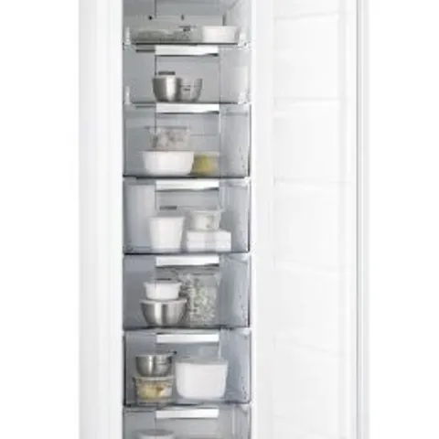 AEG ABK818E6NC INTEGRATED FROST FREE UPRIGHT FREEZER WITH FIXED DOOR FIXING KIT - E RATED