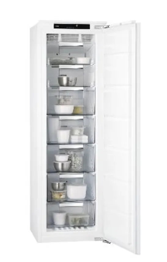 AEG ABK818E6NC INTEGRATED FROST FREE UPRIGHT FREEZER WITH FIXED DOOR FIXING KIT - E RATED