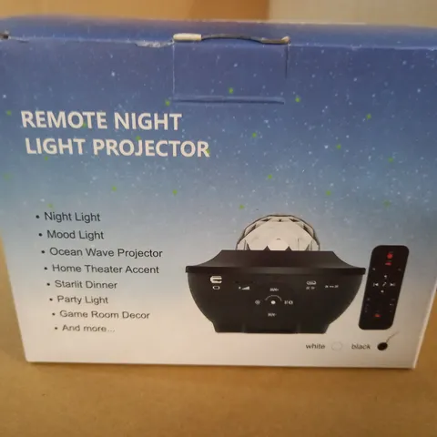 BOXED REMOTE NIGHT LIGHT PROJECTOR