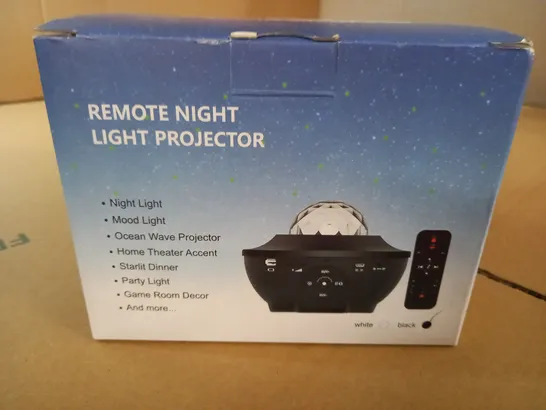 BOXED REMOTE NIGHT LIGHT PROJECTOR