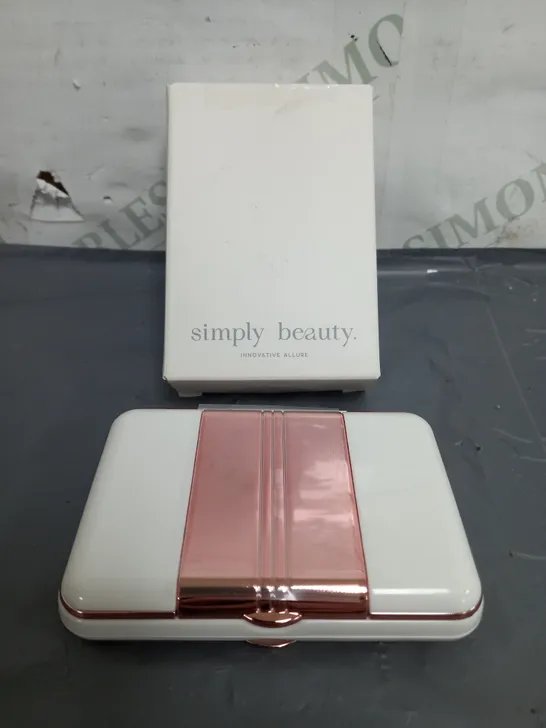 SIMPLY BEAUTY 7X MAGNIFICATION MIRROR WITH LED, TWEEZERS & CRYSTAL NAIL FILE