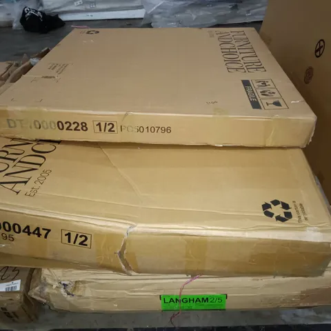 PALLET OF ASSORTED FLAT PACK FURNITURE PARTS 