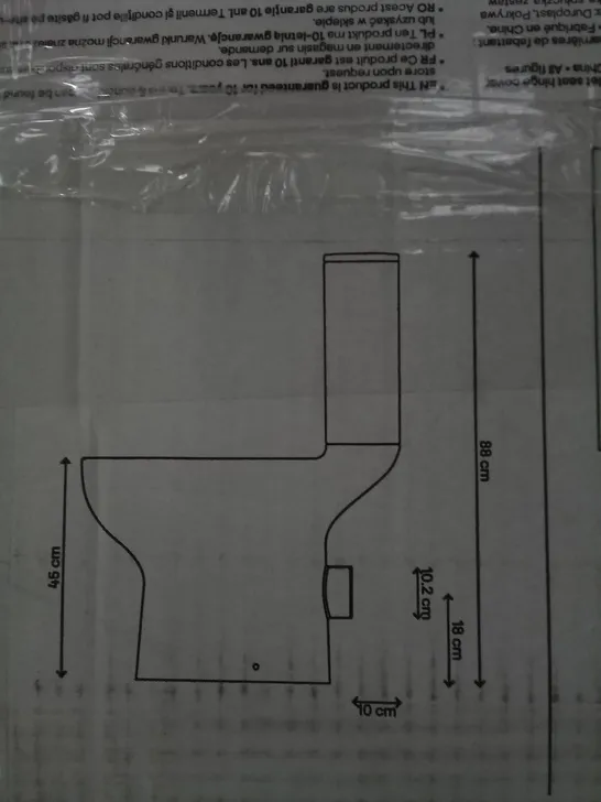 BOXED CAVALLY RIMLESS BACK TO WALL TOILET WITH CONCEALED CISTERN 