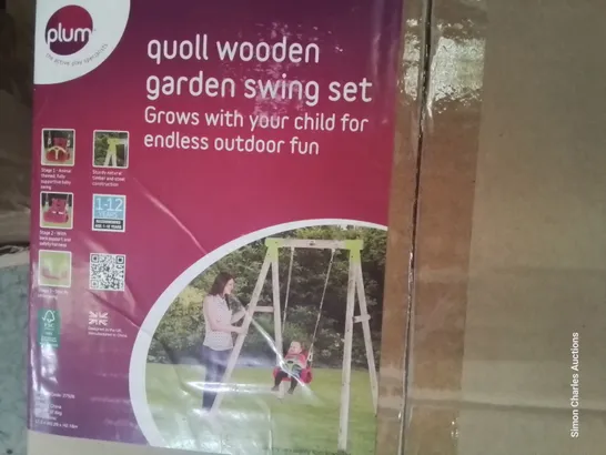 BOXED PLUM 3 IN 1 QUOLL GARDEN SWING RRP £269