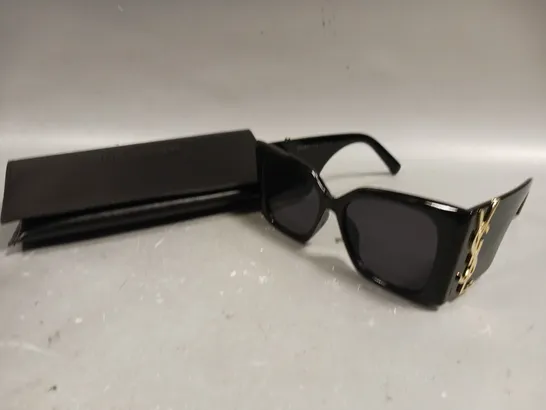 SAINT LAURENT 6001 LARGE BLACK FRAMED SUNGLASSES 