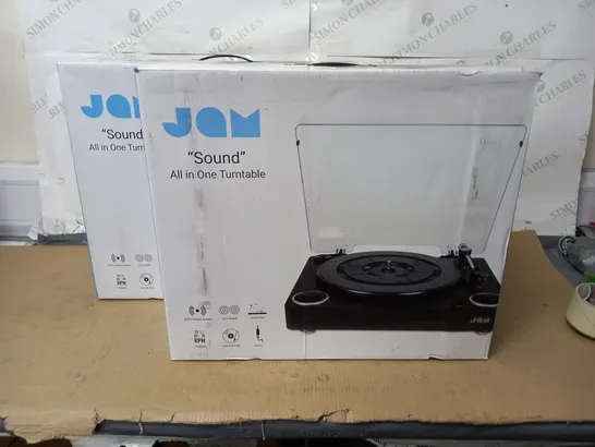 LOT OF 2 BOXED JAM SOUND ALL IN ONE TURNTABLES