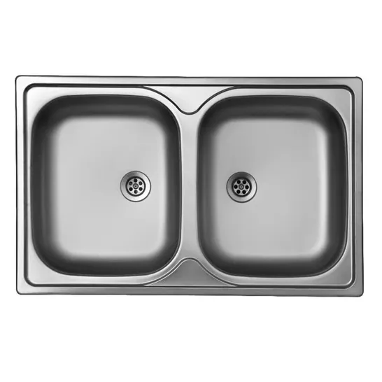 BOXED RUSHING 2 BOWLS INSET KITCHEN SINK (1 BOX)