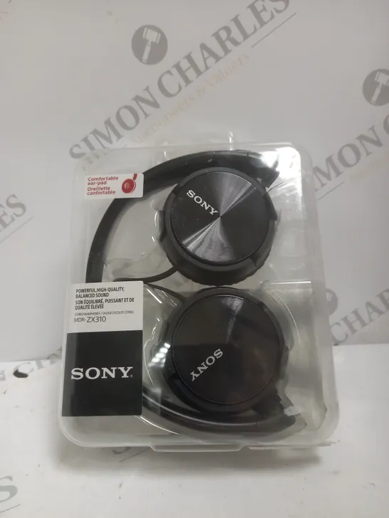 BOXED SONY MDR-ZX310 OVER-EAR HEADPHONES IN BLACK