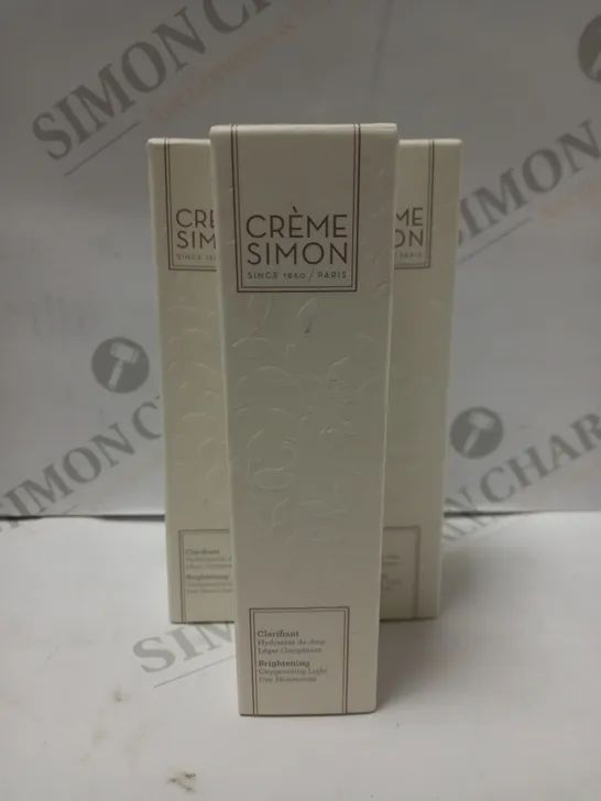 LOT OF APPROX 25 X 50ML CRÉME SIMON OXYGENATING LIGHT DAY MOISTURISER