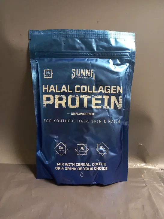 SUNNA SUPPLEMENTS HALAL COLLAGEN PROTEIN UNFLAVOURED 250G