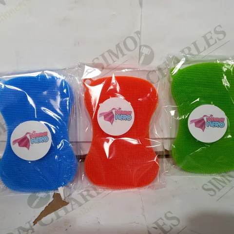 SET OF APPROX 3 HYGEINE HERO'S SCRUBBERS