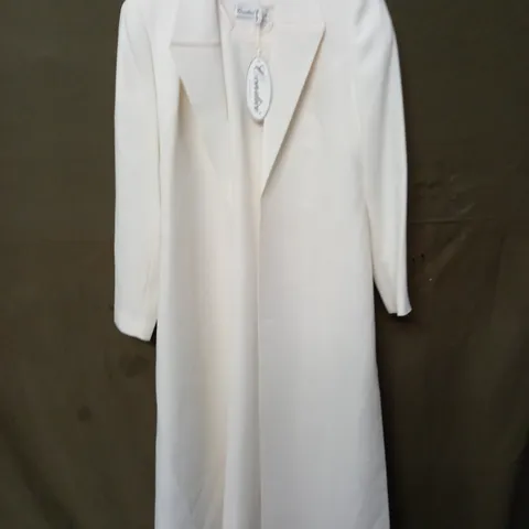 CONDICI JET IVORY DRESS AND LONGLINE BLAZER SET - 12