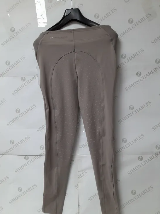 AZTEC DIAMOND EQUESTRIAN RIDING LEGGINGS IN TAUPE SIZE M