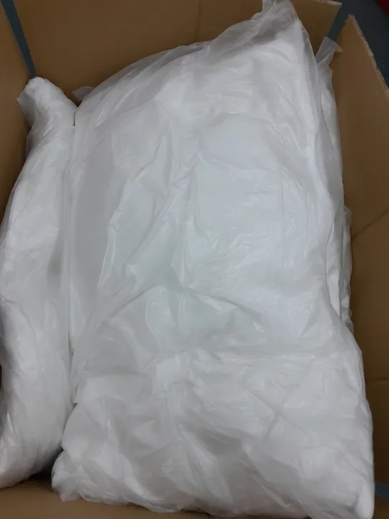 LARGE BOX OF 8 ASSORTED PILLOWS AND HEAVY DUTY BAGS 