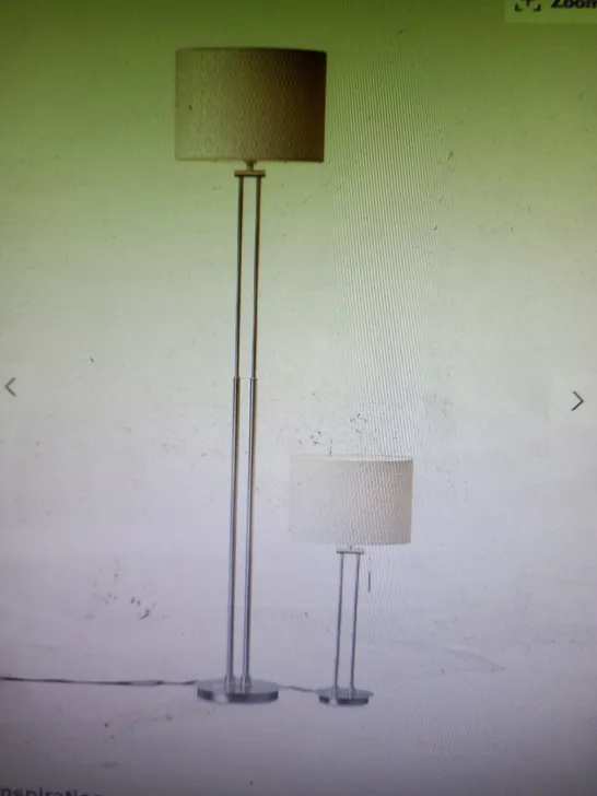 JOHN LEWIS PRESTON TABLE AND FLOOR LAMP DUO 