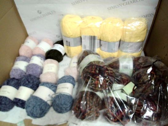 LARGE QUANTITY OF KNITTING YARN VARIOUS COLOURS