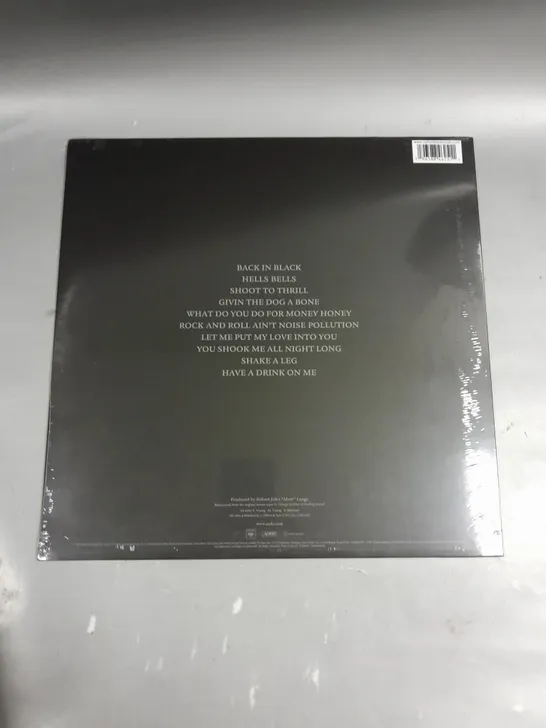 SEALED AC/DC BACK IN BLACK 50TH ANNIVERSARY SPECIAL EDITION BLACK & WHITE VINYL 