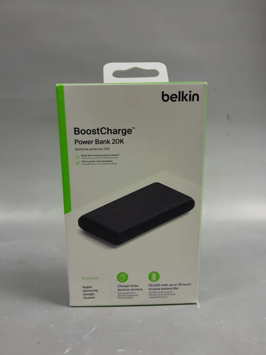 BOXED SEALED BELKIN BOOST CHARGE 20K POWERBANK 