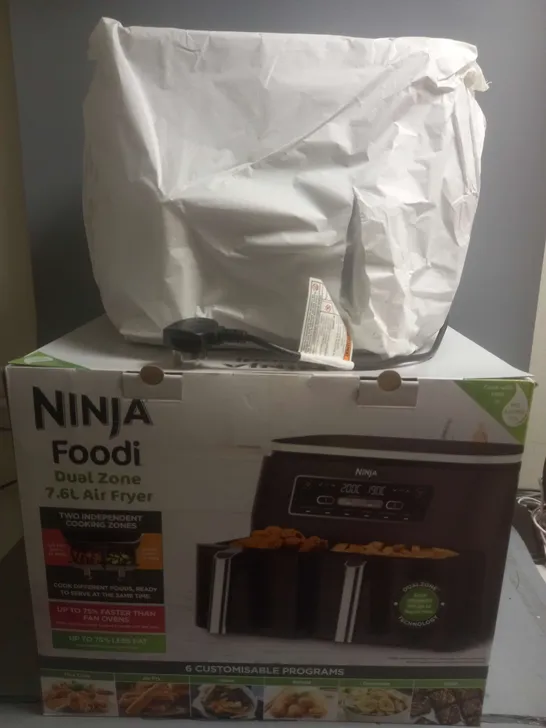 BOXED NINJA FOODI DUAL ZONE 7.6L AIR FRYER 