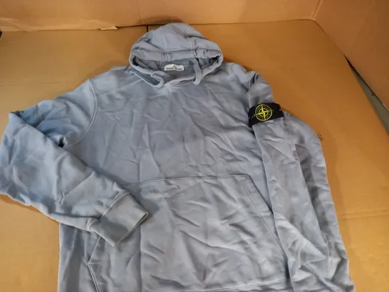 STONE ISLAND LIGHT BLUE HOODIE - XL