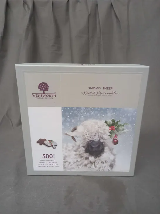 WENTWORTH WOODEN PUZZLES - SNOWY SHEEP - 500 PIECES