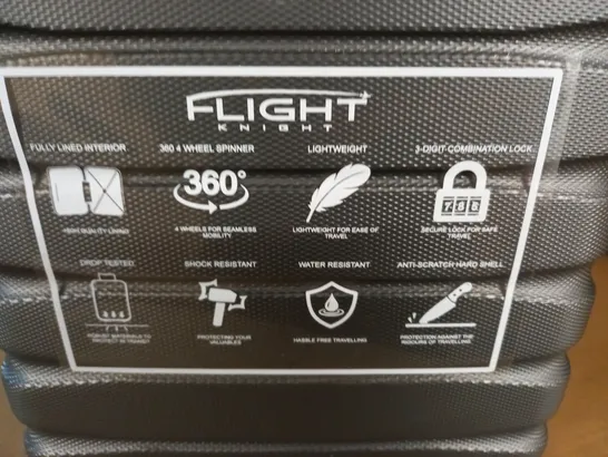 flight knight grey hard shelled case with combination lock 