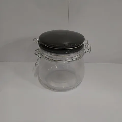 PALLET OF APPROXIMATELY 27 X BOXES OF BRAND NEW GEORGE HOME 500ML GREY CERAMIC CLIP LID JARS - 24 JARS PER BOX 