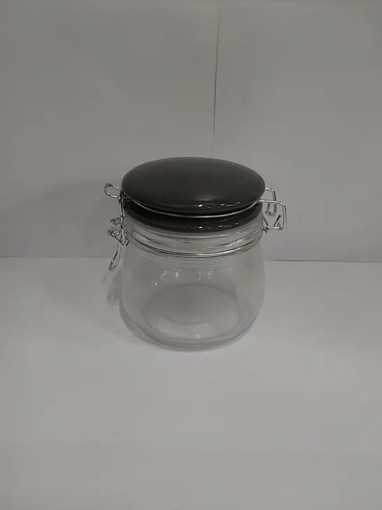 PALLET OF APPROXIMATELY 32 X BOXES OF BRAND NEW GEORGE HOME 500ML GREY CERAMIC CLIP LID JARS - 24 JARS PER BOX 