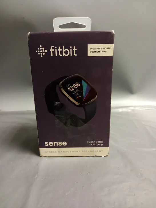 BOXED FITBIT SENSE SMART HEALTH WATCH WITH ECG APP