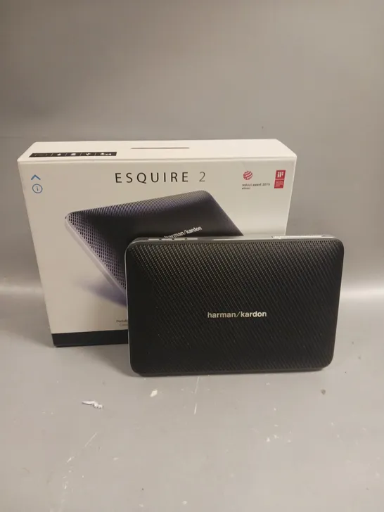 BOXED HARMON/KARDON ESQUIRE 2 PORTABLE BLUETOOTH SPEAKER