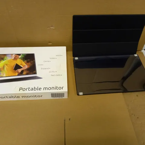 PORTABLE MONITOR WITH FOLDIGN CASE AND ACCESSORIES 
