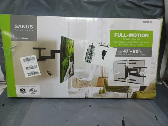 BOXED SANUS FLF325-B2 FULL MOTION 47-90" TV BRACKET - COLLECTION ONLY  RRP £129.99