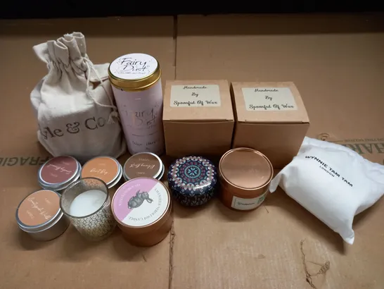 LOT OF 13 ASSORTED FRAGRANCED CANDLES