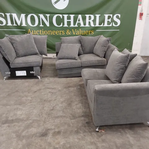 3 X ASSORTED GRACELANDS SOFA PIECES WITH CUSHIONS - PIECES DO MOT NAKE A COMPLETE SET