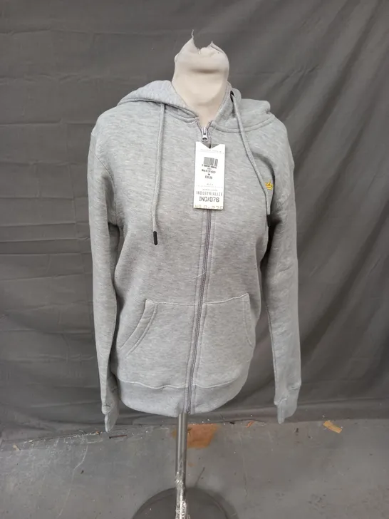 INDUSTRIALIZE CROWN EMBROIDERED JOGGER AND HOODIE SET IN LIGHT GREY SIZE M