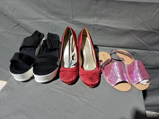 7 BOXED PAIRS OF ASSORTED SHOES TO INCLUDE CASSANDRA, DOLICE, LINZI IN SIZES 2, 4, 6 