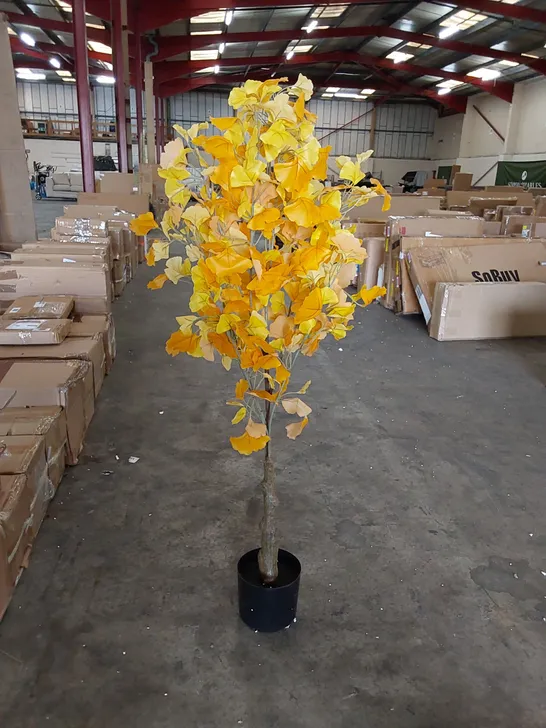 BOXED LARGE ARTIFICIAL GINKGO TREE 150CM