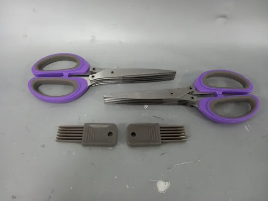 2X HER SCISSORS IN PURPLE 