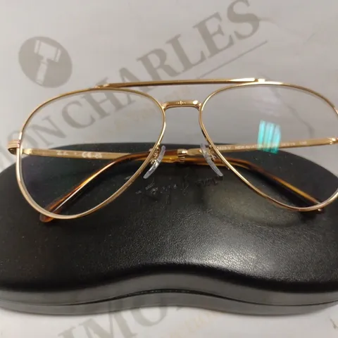 RAYBAN GOLD EFFECT PRESCRIPTION GLASSES