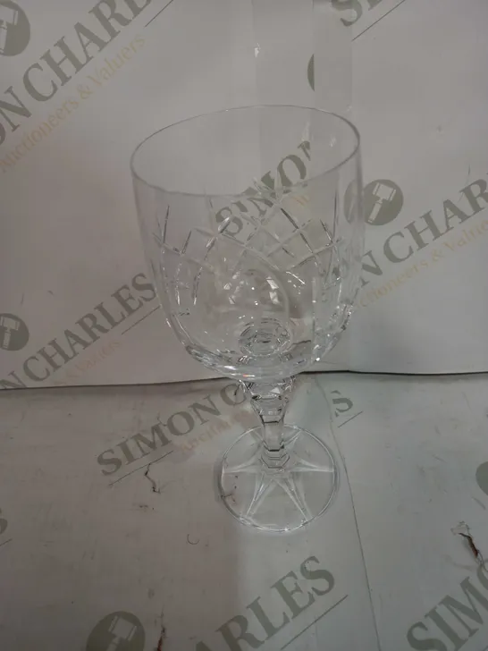 LEICESTER CITY CRYSTAL WINE GLASS