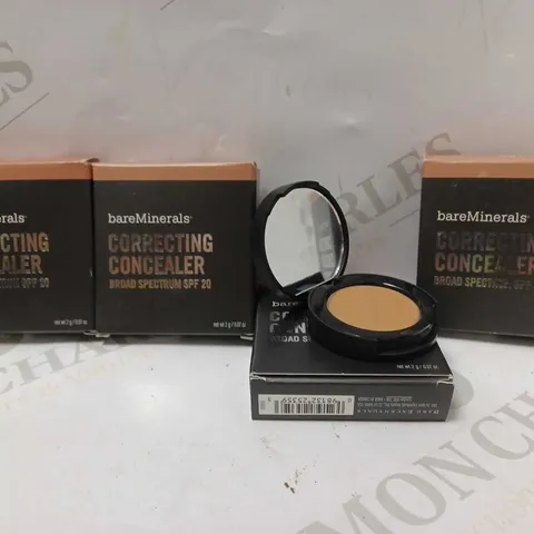 LOT OF 4 BAREMINERALS CORRECTING CONCEALER TAN 1 OF VARYING SHADES