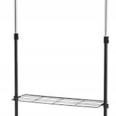 BOXED COSTWAY BLACK GARMENT AND SHOE RACK