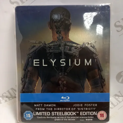 SEALED ELYSIUM STEELBOOK EDITION - BLU-RAY DISC